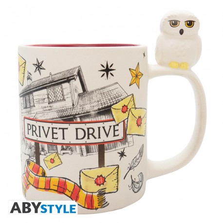 TAZZA HARRY POTTER - PRIVET DRIVE EDVIGE SUL MANICO - ABYSTYLE