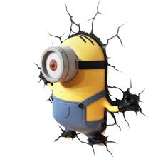 CATTIVISSIMO ME STUART MINION 3D LAMPADA 