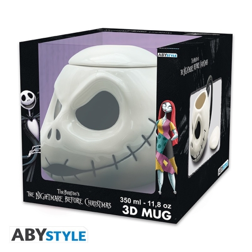 NIGHTMARE BEFORE CHRISTMAS - TAZZA 3D IN CERAMICA JACK SKELLINGTON CON COPERCHIO