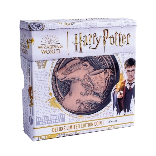 HARRY POTTER - DELUXE LIMITED EDITION HUFFLEPUFF COIN